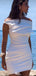 Casual Off-shoulder Sheath Short Mini Homecoming Dress,EPT546
