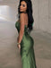 Sexy Green Spaghetti Strap Mermaid Backless Long Sleeveless Party Prom Dresses,Evening Dress Online, WGP783