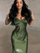 Sexy Green Spaghetti Strap Mermaid Backless Long Sleeveless Party Prom Dresses,Evening Dress Online, WGP783