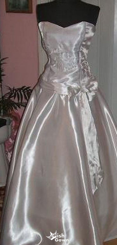 Gorgeous Strapless A-line Long Prom Dress Ideas, Evening Party Dresses,WGP1720