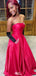 Elegant Sweetheart Strapless A-line Unique Long Prom Dress Ideas, Evening Party Dresses,WGP1163