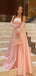 Elegant Pink Sweetheart A-Line Long Prom Dress Ideas, Evening Party Dresses,WGP1877