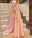 Elegant Pink Sweetheart A-Line Long Prom Dress Ideas, Evening Party Dresses,WGP1877