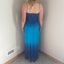 Unique Blue Spaghetti Strap Mermaid Long Prom Dress Ideas, Evening Party Dresses,WGP1723