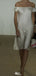 Casual Off-shoulder A-line Short Mini Homecoming Dress,EPT607