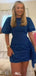 Elegant Short Sleeves Sheath Short Mini Homecoming Dress,EPT618