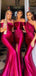 Sexy Red Mismatched Sleeveless Mermaid Long Bridesmaid Dresses Online,WGM468