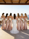 Chic Pink Halter Satin Bridesmaid Dress Sleeveless Floor Length High End Party Gown,WGM476