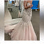 Elegant White Sweetheart Sleeveless Mermaid Long Wedding Dresses With Sweep Trailing,WDH175